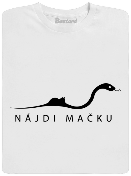 Nájdi mačku pánske tričko White