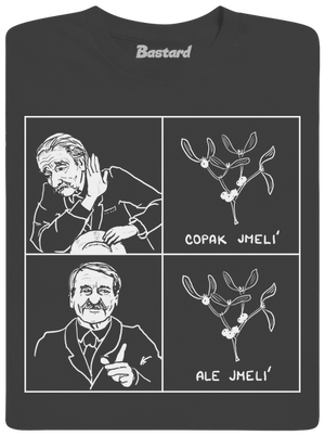 Cimrman: Copak jmelí pánske dlhý rukáv Dark Grey