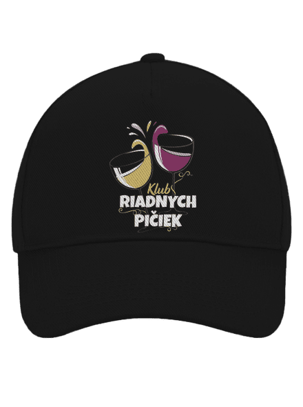 Klub riadnych pičiek šiltovka baseballka Black