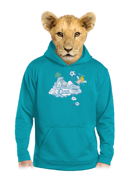 Out detská mikina klokanka Hawaiian Blue