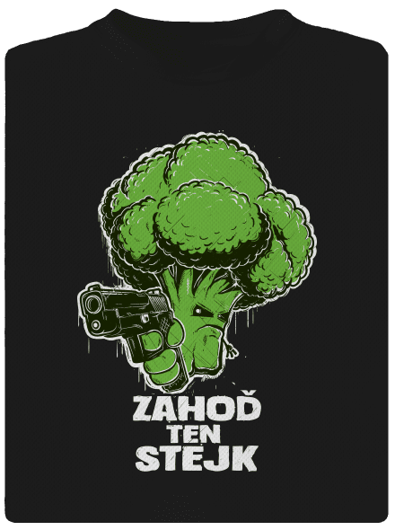 Zahoď ten stejk detské športové tričko Black