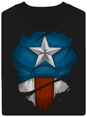 Captain Inside unisex mikina bez kapucne Black