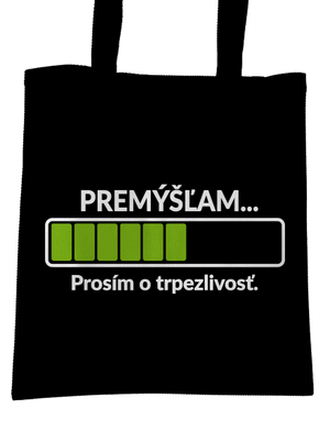 Premýšľam taška Black