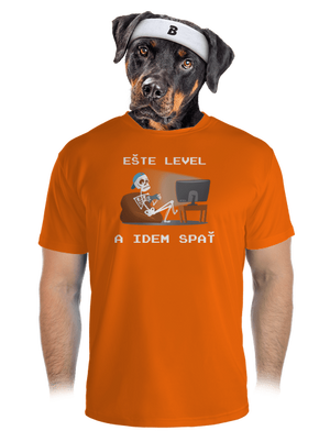 Ešte level pánske športové tričko Neon Orange