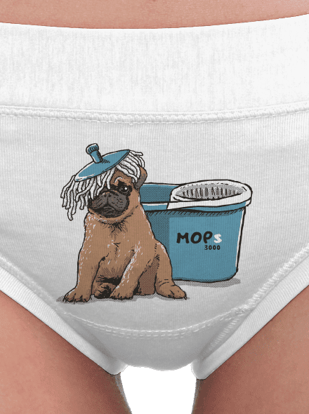 Mops dámske nohavičky White