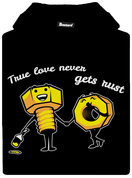 Pravá láska detská mikina klokanka Black