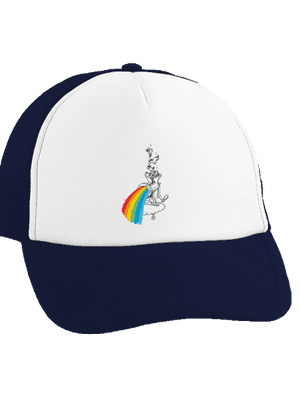 Ako vzniká dúha šiltovka truckerka French Navy cap