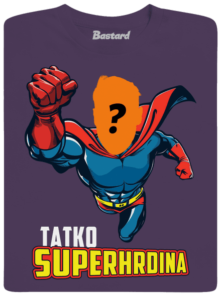 Tatko superhrdina pánske tričko Urban Purple