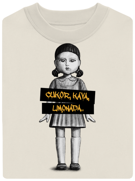 Cukor, káva, limonáda unisex mikina bez kapucne Off White
