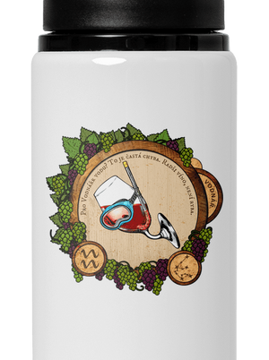 Vínny horoskop: Vodnár flaša na vodu White