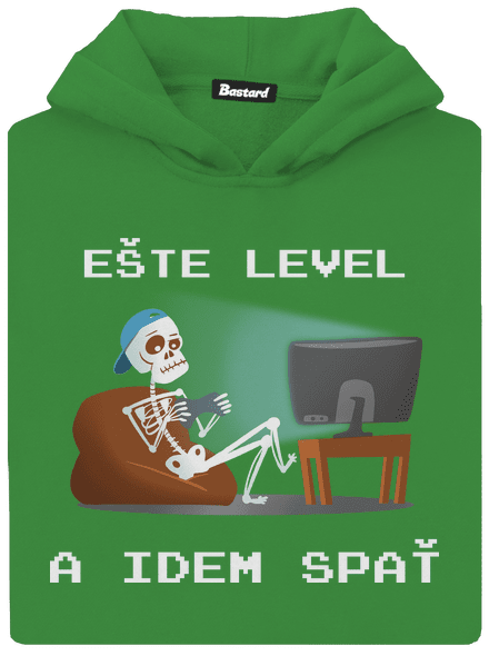 Ešte level detská mikina klokanka Kelly Green AWD
