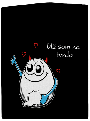 Vajcia pánska mikina na zips Black