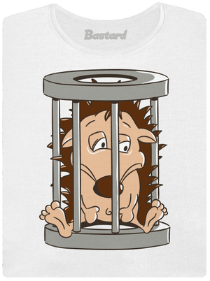 Jažeček v klietke dámske tričko s lemom White