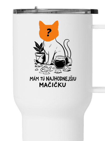 Mám najhodnejšiu mačičku termohrnček White