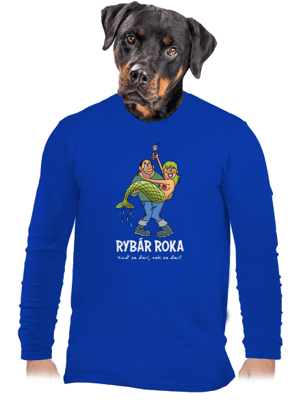 Rybár roka pánske dlhý rukáv Royal Blue