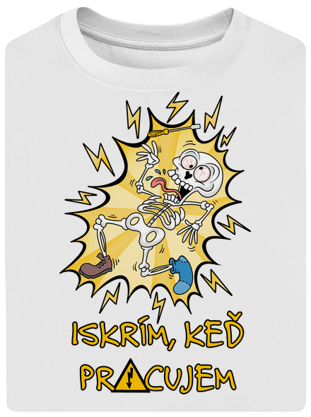 Iskrím unisex tričko oversized White
