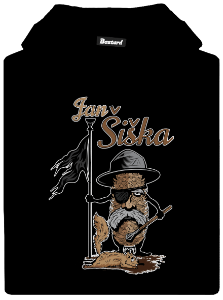 Jan Šiška detská mikina klokanka Black