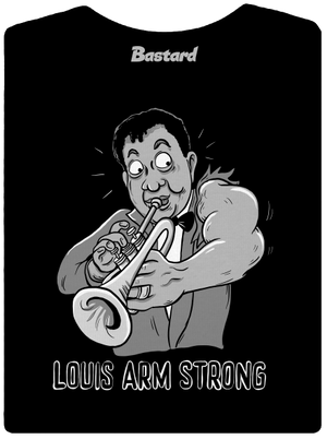 Louis Armstrong dámske tričko prémium Black