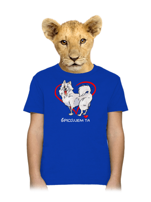 Špicľujem ťa detské tričko Royal Blue