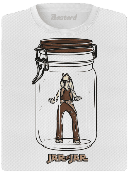 Jar in jar dámske športové tričko White