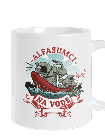 Alfasumci na vode klasický hrnček White