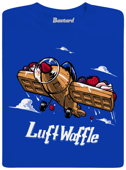 Luftwaffle pánske dlhý rukáv Royal Blue