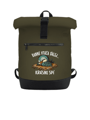 Ranné vtáča spí batoh Military Green