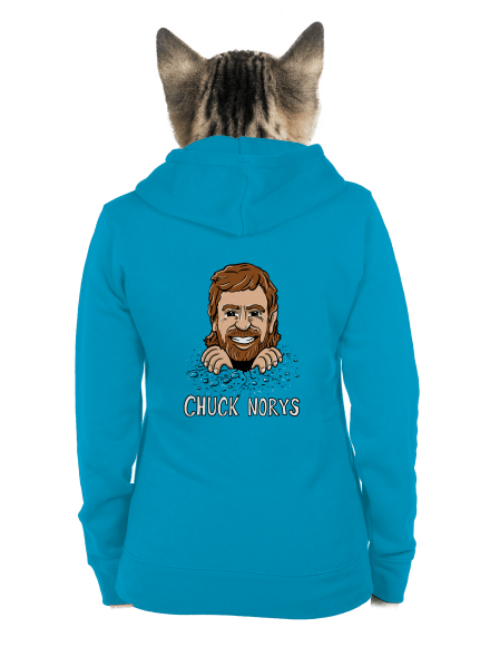 Chuck Norys dámska mikina na zips Blue Atol
