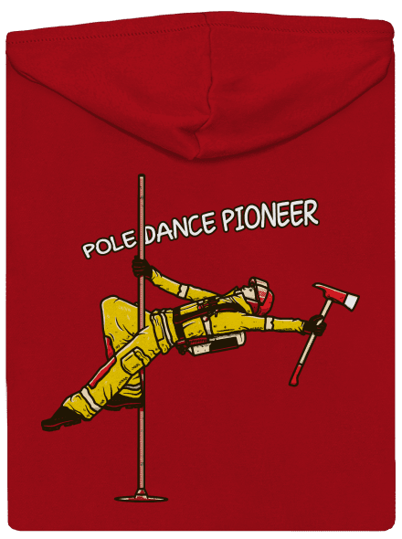 Pole Dance by Dežik pánska mikina na zips Red