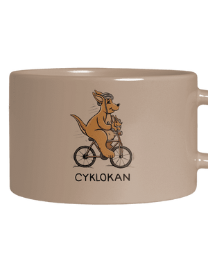 Cyklokan hrnček makronka Brown Macaron