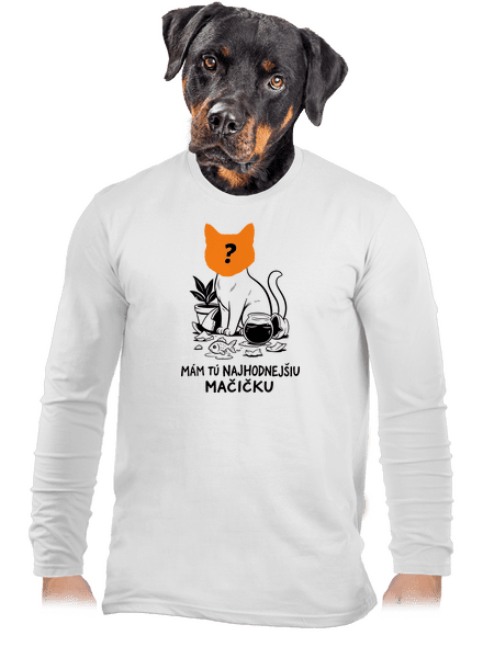 Mám najhodnejšiu mačičku pánske dlhý rukáv White