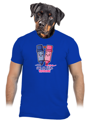 Sme fixovaní pánske tričko Royal Blue