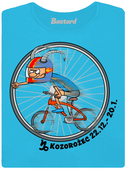 Cyklistický horoskop: Kozorožec dámske tričko Blue Atol