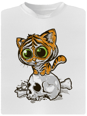 Tigrík detské športové tričko White