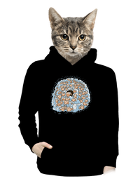 dámska mikina klokanka