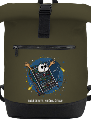 Padá server batoh Military Green