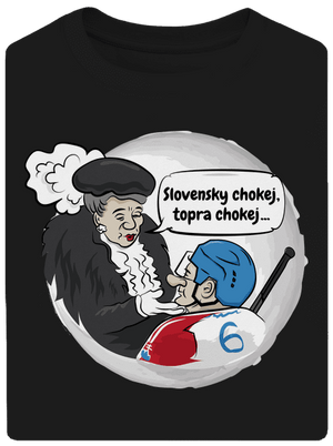 Slovenský hokej unisex tričko oversized Black