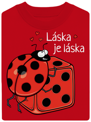 Láska je láska unisex mikina bez kapucne Red