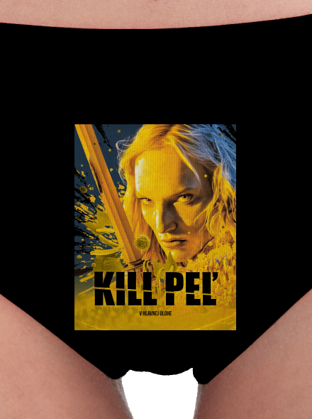 Kill Peľ dámske nohavičky Black