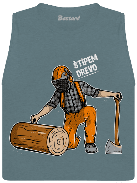 Drevorubač dámske tielko voľné Heather Deep Teal