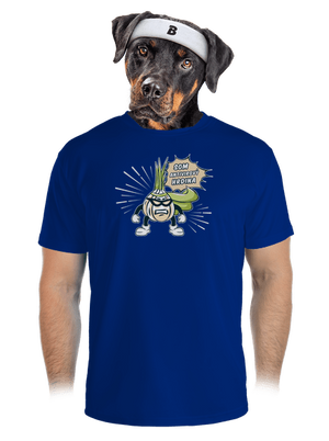 Antivirový hrdina pánske športové tričko Royal Blue Mal