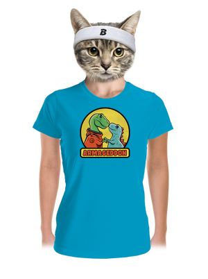 Armageddon dámske športové tričko Blue Atol