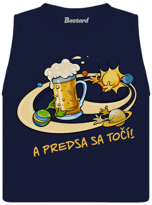 A predsa sa točí! dámske tielko voľné Navy