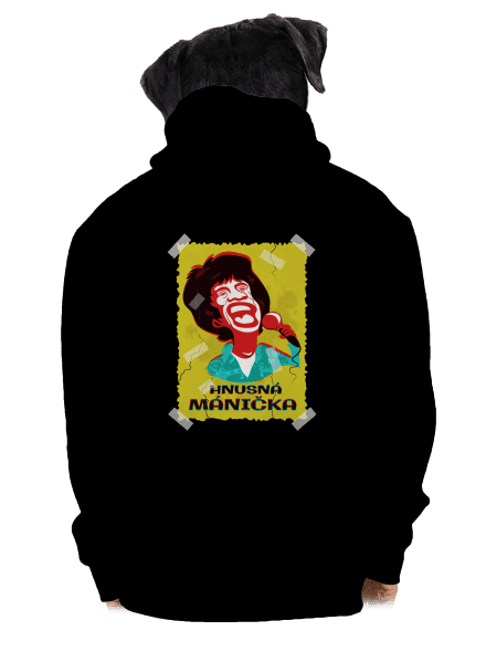 Mánička pánska mikina na zips Black