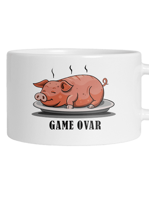 Game ovar hrnček makronka White