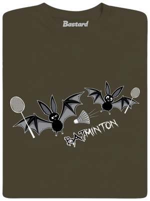 Batminton pánske dlhý rukáv Urban Khaki