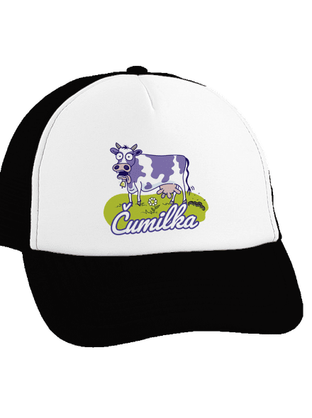 Čumilka šiltovka truckerka Black cap
