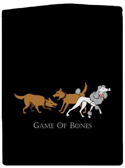 Game of Bones pánska mikina na zips Black