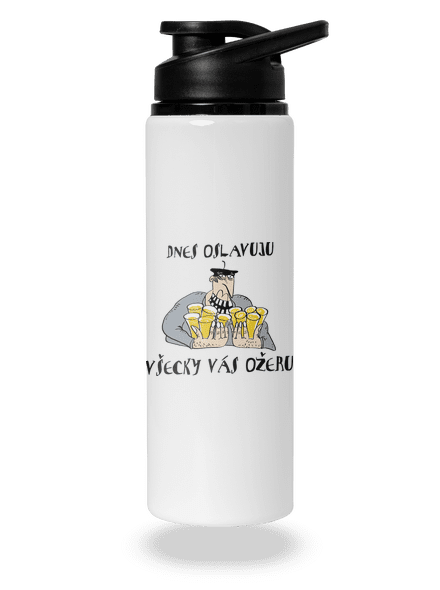Dnes oslavujem flaša na vodu White