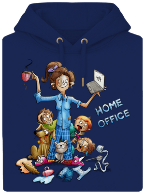 Mamičky home office unisex mikina premium Navy